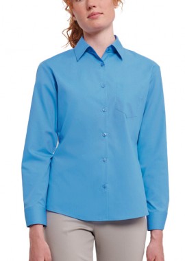 Μακρυμάνικο γυναικείο πουκάμισο Russell R-934F-0 Turquoise