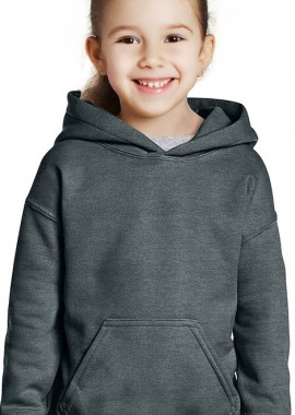 Παιδικό Φούτερ με Κουκούλα 18500B Gildan Blend Youth Hooded Sweatshirt Dark Heather