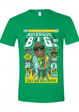 Pop Culture - T-Shirt Notorious B.I.G Pop Culture Irish Green