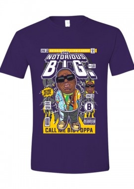 Pop Culture - T-Shirt Notorious B.I.G Pop Culture Purple