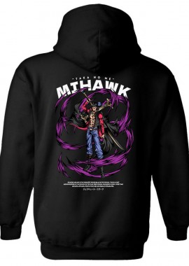 Pop Culture - Hoodie One Piece Mihawk Pop Culture Black