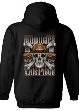 Hoodie One Piece Mugiwara Pop Culture Black