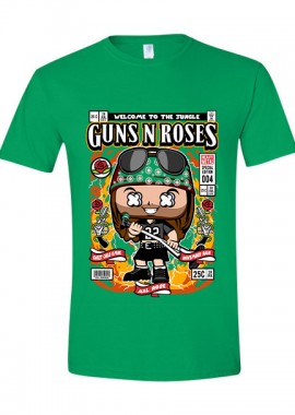 Pop Culture - T-Shirt Axl Rose Pop Culture Irish Green