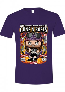 Pop Culture - T-Shirt Axl Rose Pop Culture Purple