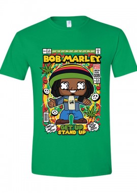T-Shirt Bob Marley Pop Culture Irish Green