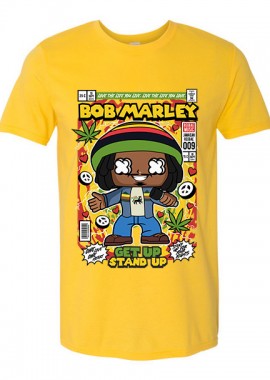 T-Shirt Bob Marley Pop Culture Daisy