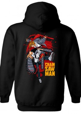Hoodie Chain Saw Man Pop Culture Black