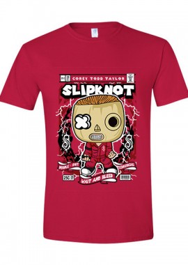 Pop Culture - T-Shirt Corey Taylor Slipknot Pop Culture Red