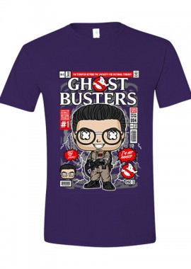 Pop Culture - T-Shirt Dr Egon Spengler Ghostbusters Pop Culture Purple