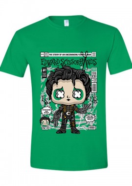 T-Shirt Edward Scissorhands Pop Culture Irish Green
