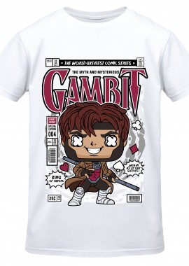 T-Shirt Gambit Pop Culture White