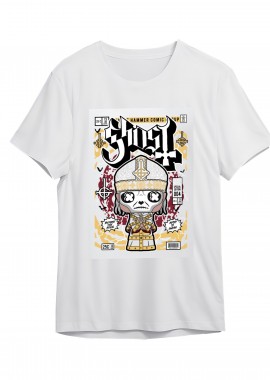 Pop Culture - T-Shirt Ghost Pop Culture White
