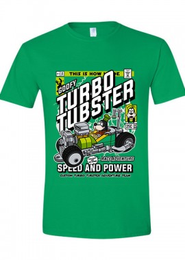 T-Shirt Goofys Turbo Tubster Pop Culture Irish Green