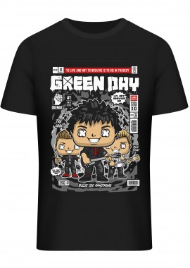 Pop Culture - T-Shirt Green Day Pop Culture Black
