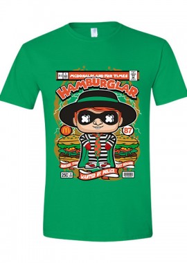Pop Culture - T-Shirt Hamburglar Pop Culture Irish Green