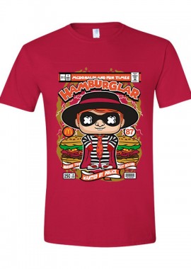 T-Shirt Hamburglar Pop Culture Red