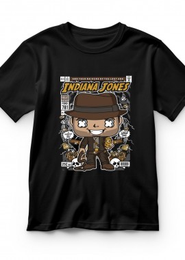Pop Culture - Παιδικό T-shirt Indiana Jones Pop Culture Black