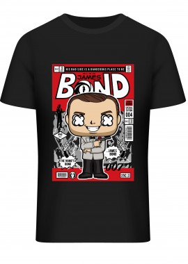 Pop Culture - T-Shirt James Bond Pop Culture Black