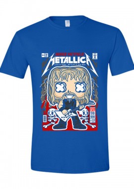 Pop Culture - T-Shirt James Hetfield Metallica Pop Culture Royal