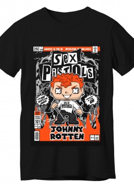 Pop Culture - T-Shirt Johnny Rotten Sex Pistols Pop Culture Black