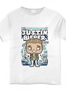 Pop Culture - Παιδικό T-shirt Justin Bieber Pop Culture White