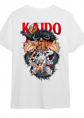 Pop Culture - T-Shirt Kaido Gear 5 One Piece Pop Culture White