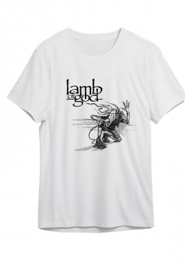 Rock Avenue - T-Shirt Lamb Of God Rock Avenue White