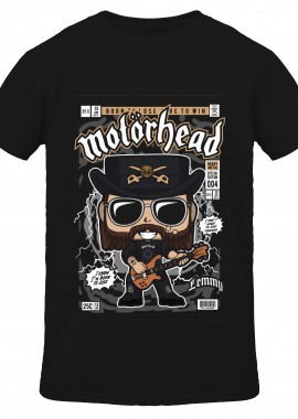 Pop Culture - T-Shirt Lemmy Killmister Motorhead Pop Culture Black