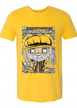 Pop Culture - T-Shirt Leonardo Da Vinci Pop Culture Daisy