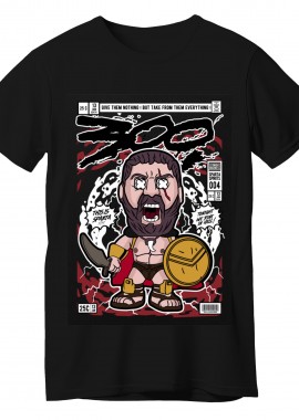 Pop Culture - T-Shirt Leonidas 300 Pop Culture Black