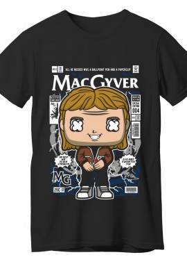 Pop Culture - T-Shirt Macgyver Pop Culture Black