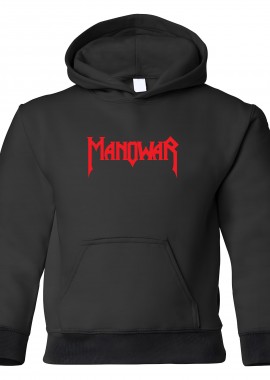 Rock Avenue - Παιδικό Hoodie Manowar Rock Avenue Black