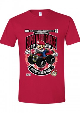 T-Shirt Mario Ride Pop Culture Red
