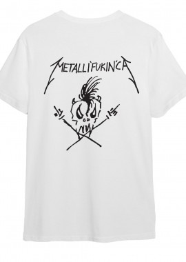 Rock Avenue - T-Shirt Metallica Fuckin Rock Avenue White