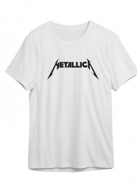 Rock Avenue - T-Shirt Metallica Logo Art Rock Avenue White