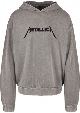 Rock Avenue - Oversized Premium Hoodie Metallica Logo Art Rock Avenue Asphalt