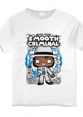 Pop Culture - Παιδικό T-shirt Michael Jackson Smooth Criminal Pop Culture White