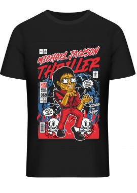 Pop Culture - T-Shirt Michael Jackson Thriller Pop Culture Black
