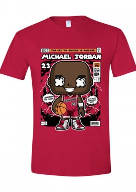Pop Culture - T-Shirt Michael Jordan Pop Culture Red