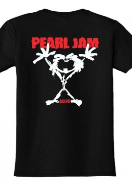 Rock Avenue - Παιδικό T-shirt Pearl Jam Alive Rock Avenue Black