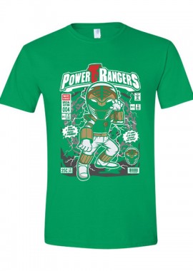 Pop Culture - T-Shirt Power Ranger Pop Culture Irish Green