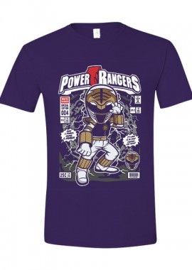 Pop Culture - T-Shirt Power Ranger Pop Culture Purple