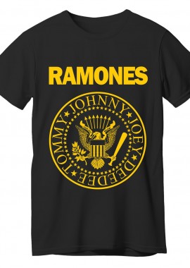Rock Avenue - T-Shirt Ramones Pres. Logo Rock Avenue Black