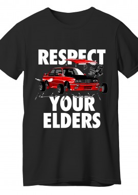 Pop Culture - T-Shirt Respect Ur Elders Pop Culture Black