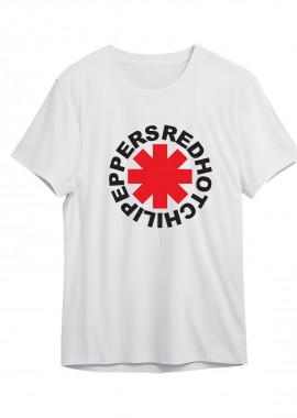 Rock Avenue - T-Shirt Rhcp Band Logo Art Rock Avenue White