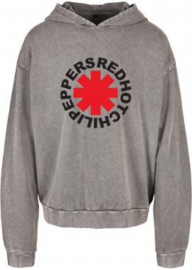 Rock Avenue - Oversized Premium Hoodie Rhcp Band Logo Art Rock Avenue Asphalt
