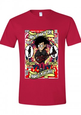 Pop Culture - T-Shirt Robert Smith The Cure Pop Culture Red