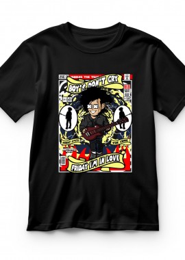 Pop Culture - Παιδικό T-shirt Robert Smith The Cure Pop Culture Black