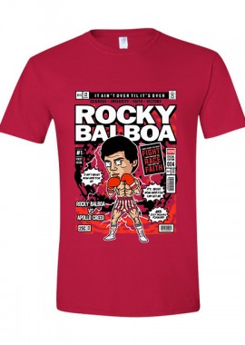 Pop Culture - T-Shirt Rocky Balboa Pop Culture Red
