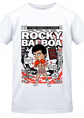 Pop Culture - T-Shirt Rocky Balboa Pop Culture White
